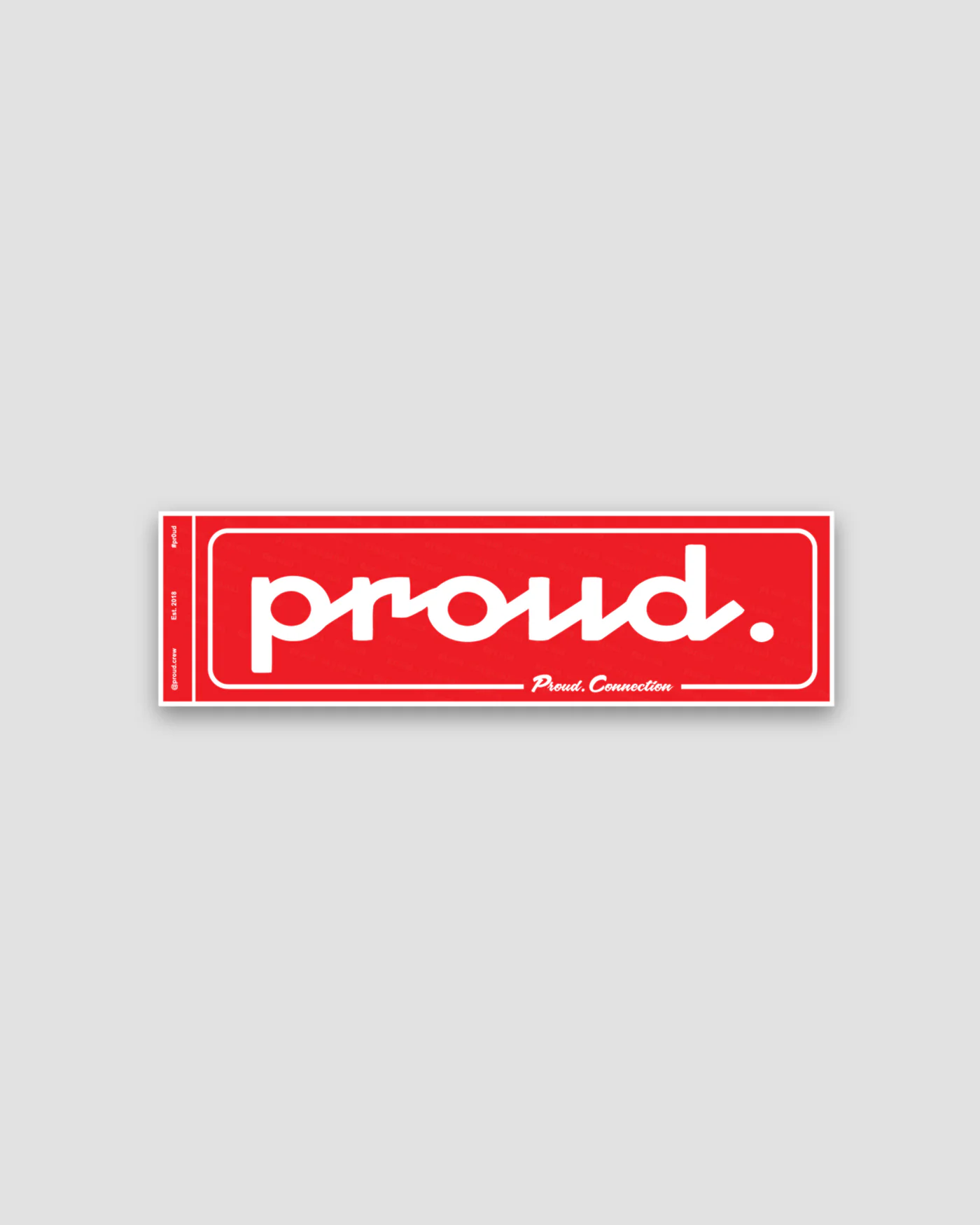 Rectangle Sticker — Red