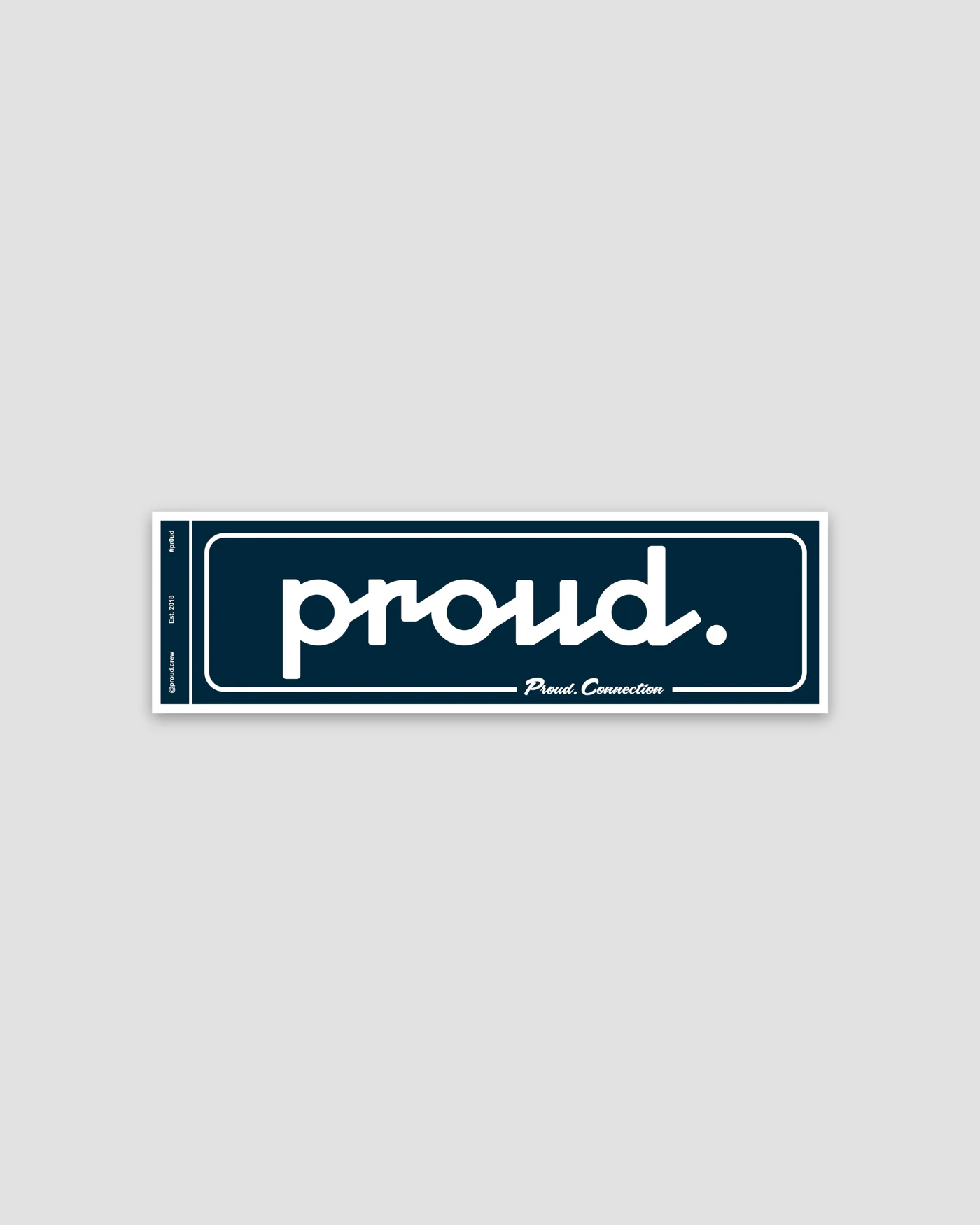 Rectangle Sticker Ed.2 — Blue Zip