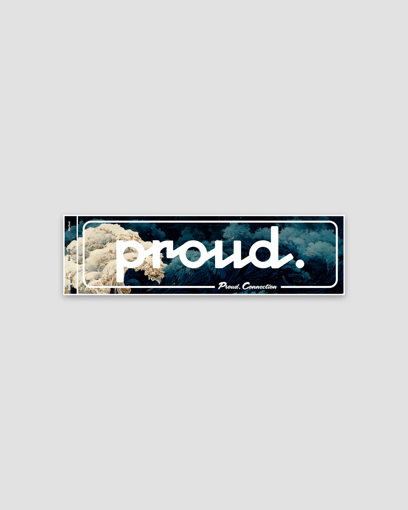 Rectangle Sticker Ed.2 — Blue Wave